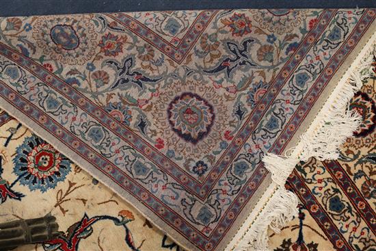 A Tabriz cream ground carpet 387 x 279cm